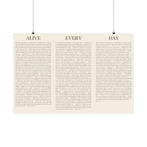 ALIVE EVERY DAY — Single Print Poster - ALIVE With Jesus - front view