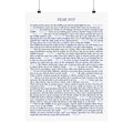 Fear Not 24 Bible verses wall poster print - ALIVE With Jesus Christian wall art - front view