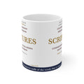 Searched the SCRIPTURES Daily — Acts 17:11 Scripture Mug (Crossed-Out Words)
