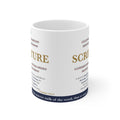 All SCRIPTURE — 2 Timothy 3:16-17 Scripture Mug (Crossed-Out Words)