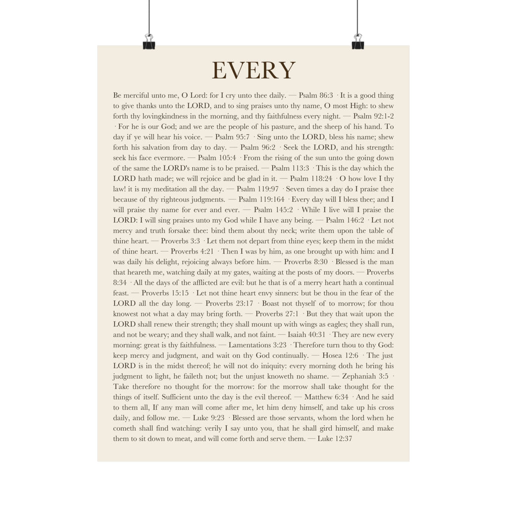 ALIVE EVERY DAY — Panel 2 of 3 (EVERY) Poster - ALIVE With Jesus - front view