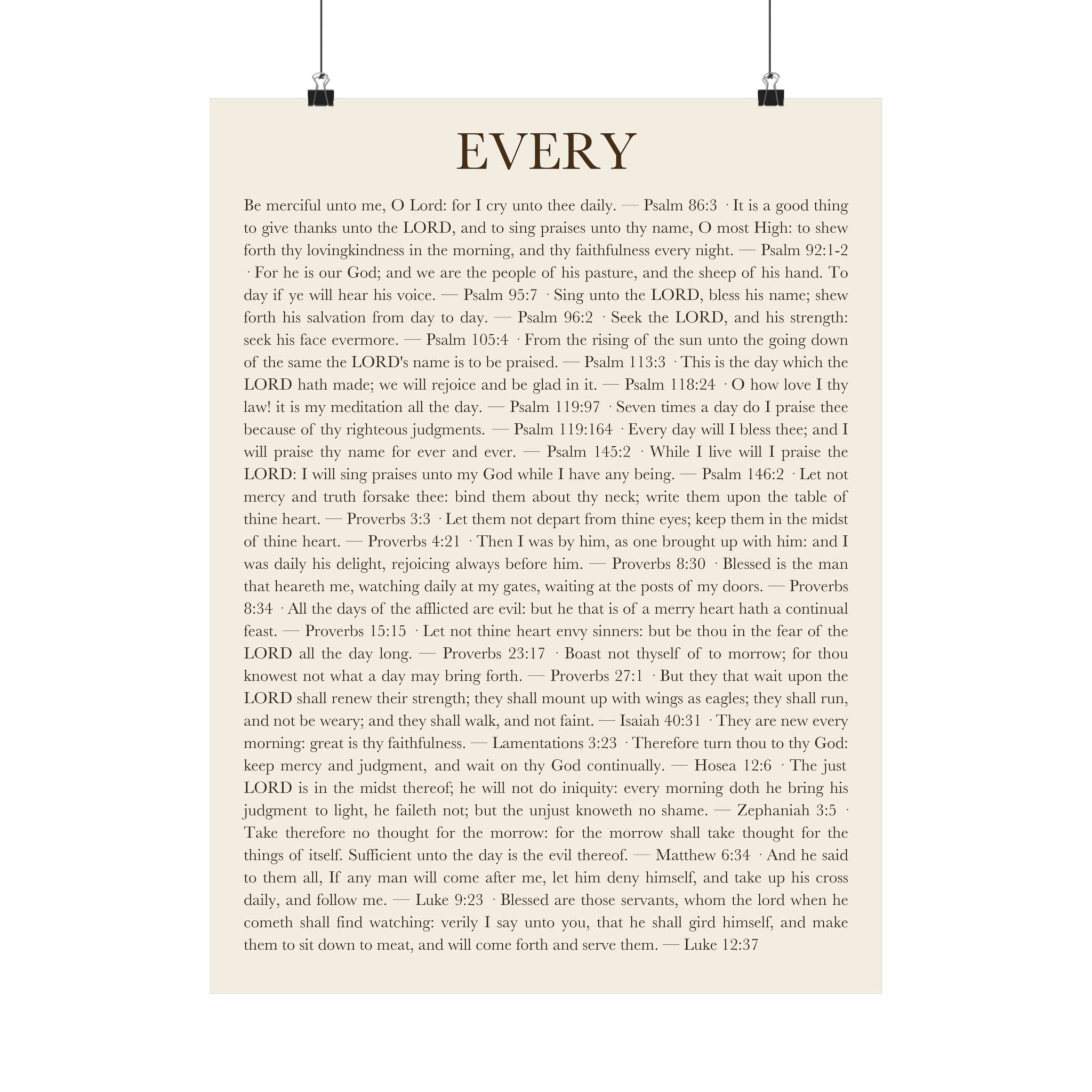 ALIVE EVERY DAY — Panel 2 of 3 (EVERY) Poster - ALIVE With Jesus - front view