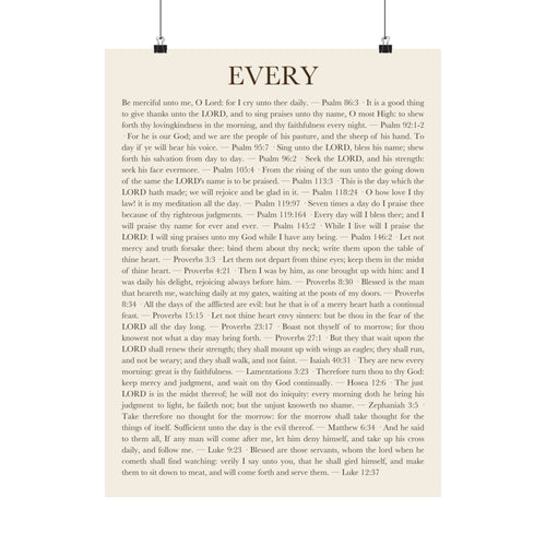 ALIVE EVERY DAY — Panel 2 of 3 (EVERY) Poster - ALIVE With Jesus - front view