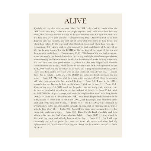ALIVE EVERY DAY — Panel 1 of 3 (ALIVE) Poster - ALIVE With Jesus - detail view