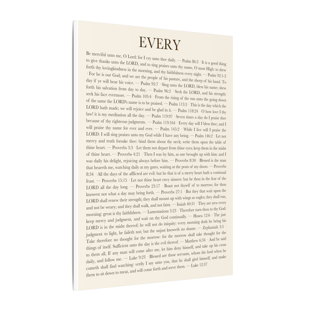 ALIVE EVERY DAY — Panel 2 of 3 (EVERY) [Canvas] canvas wall art print - ALIVE With Jesus Christian home decor - detail view