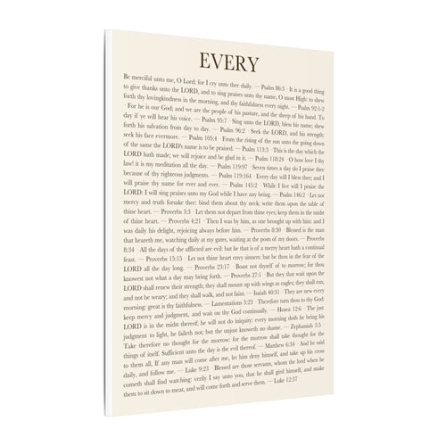 ALIVE EVERY DAY — Panel 2 of 3 (EVERY) [Canvas] canvas wall art print - ALIVE With Jesus Christian home decor - detail view