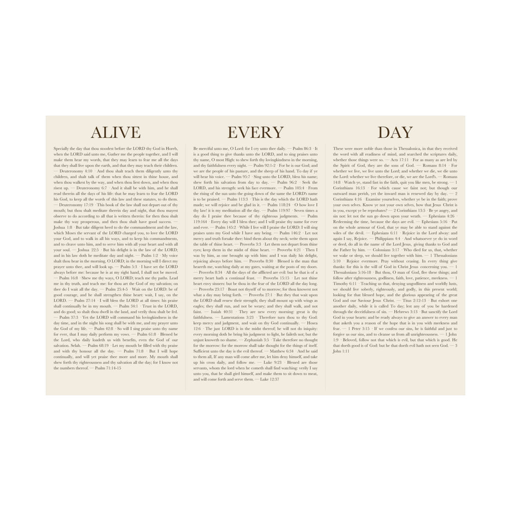 ALIVE EVERY DAY — Single Print Poster - ALIVE With Jesus - detail view