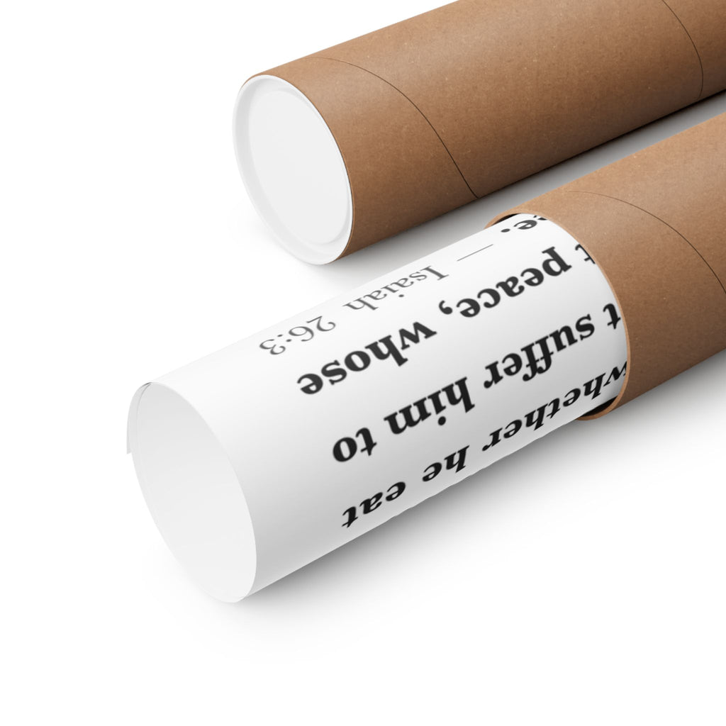 Rest In Him 17 Bible verses about rest and sleep wall poster print - ALIVE With Jesus Christian wall art - lifestyle view