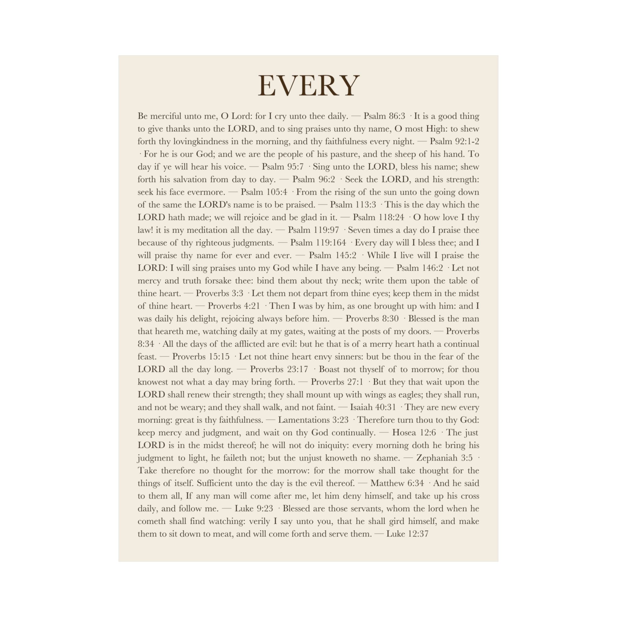 ALIVE EVERY DAY — Panel 2 of 3 (EVERY) Poster - ALIVE With Jesus - detail view